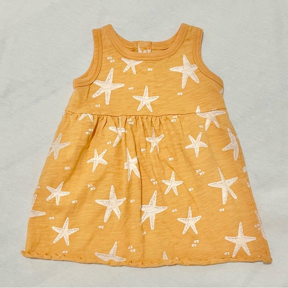 Little Co. by Lauren Conrad Other - Little Co. by Lauren Conrad Orange Starfish Print Dress